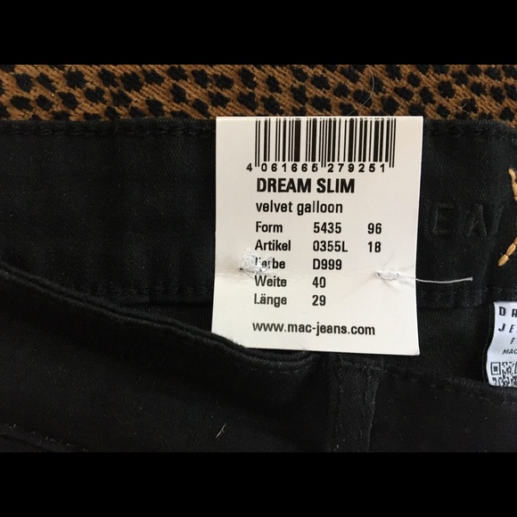 NWT Darling,black slim jeans with velvet stripes! - Picture 7 of 16